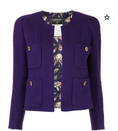 Chanel purple jacket