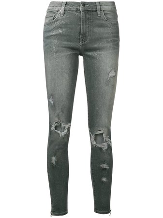 Amiri Distressed Paint Effect Jeans - Farfetch