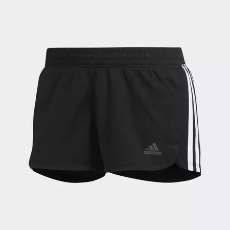 adidas Pacer 3-Stripes Knit Shorts - Black | Women's Training | adidas US