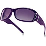 Amazon.com: Rhinestone Polarized Sunglasses for Women, Retro Trendy Rectangular Sun Glasses UV400 Protection : Clothing, Shoes & Jewelry