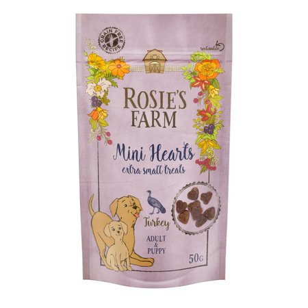 Rosie's Farm Puppy & Adult "Mini Hearts" Truthahn günstig kaufen | zooplus