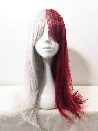 Red white hair