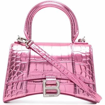 chrome pink balenciaga bag