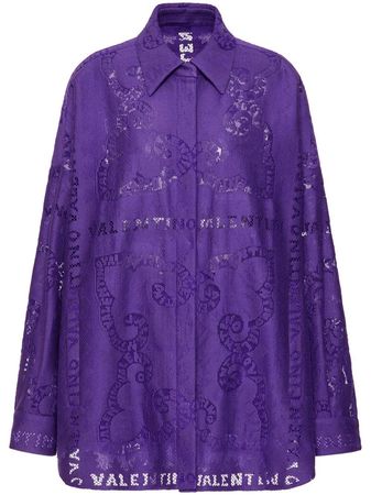 Valentino cut-out Lace Shirt Minidress - Farfetch