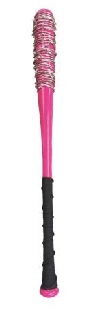 pink baseball bat with barbed wire png