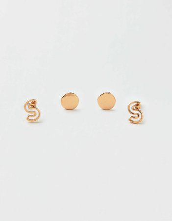 AEO S + Stud Earrings 2-Pack