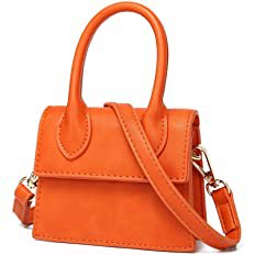 Women Clutch Purse Crossbody Mini Bags Faux Leather with Chain … (Dark Pink): Handbags: Amazon.com