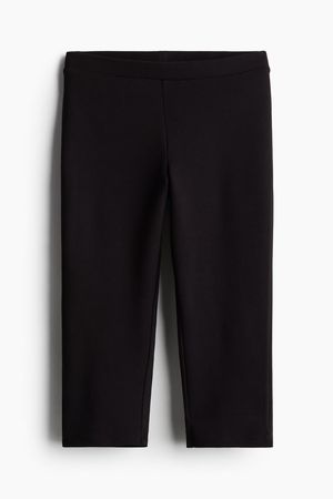 Capri Leggings - Regular waist - Three-quarter length -Black -Ladies | H&M US
