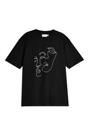 Topman Face Sketch Graphic T-Shirt | Nordstrom