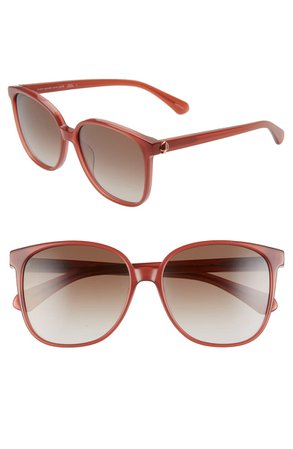 kate spade new york alianna 56mm rounded cat eye sunglasses | Nordstrom