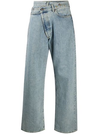 R13 wide structured jeans
