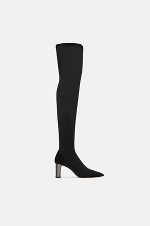 HEELED FABRIC BOOTS - Boots-SHOES-WOMAN-SALE | ZARA United States