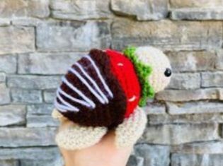 chocolate covered strawberry turtle crochet