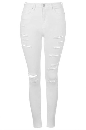 white jeans - ripped