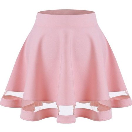 Pastel pink skirt