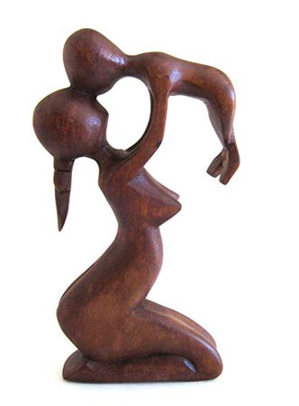 Amazon.com: Mother And Child Statue Mother's Love Wood Statue Abstract Art, XL SIZE 16" - OMA BRAND: Home & Kit