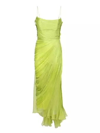 Lime green Siona dress by Maria Lucia Hohan