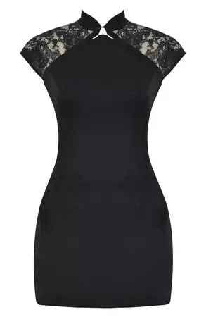 HOUSE OF CB Lace Trim Body-Con Minidress | Nordstrom
