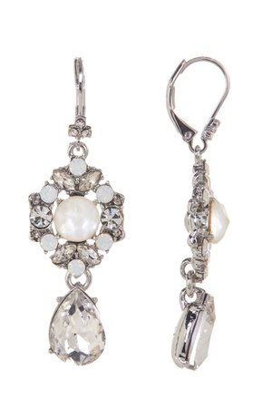 MARCHESA Pearl & Crystal Earrings