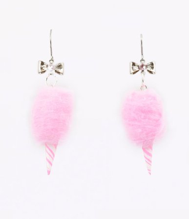Pink Carnival Cotton Candy Dangle Earrings – Unique Vintage