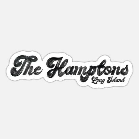 The Hamptons sticker
