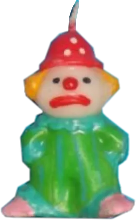 clown clowncore candle clownfigurine sticker by @gothcherub