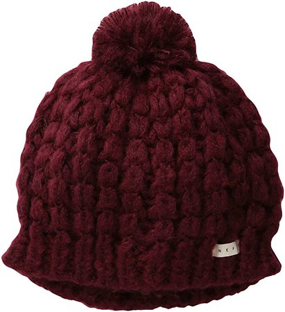 Amazon.com: NEFF Jillian Slouchy Knit Beanies Winter Hats for Women, Maroon, One Size: Clothing