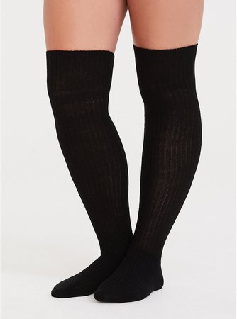 Plus Size - Ribbed Thigh High Socks - Pack of 2 - Torrid