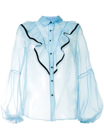 Shop blue Macgraw Love Bird blouse with Express Delivery - Farfetch