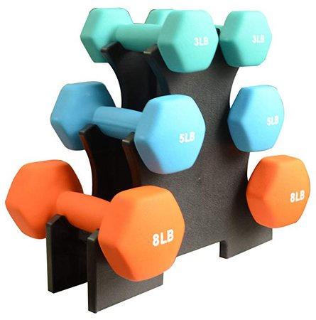 BalanceFrom BF-D358 Dumbbell Set with Stand, 32 lb, Dumbbells - Amazon Canada