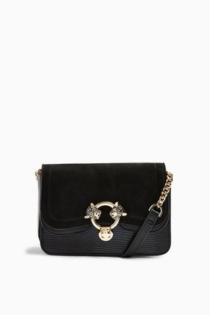 DOUBLE Black Panther Cross Body Bag | Topshop