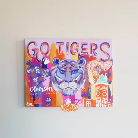 Go Tigers Canvas – Janae Made