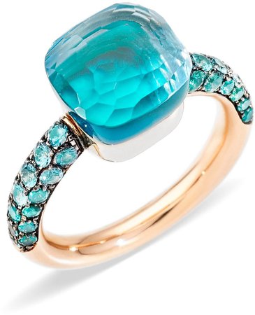Nudo Classic Stone & Pave Ring