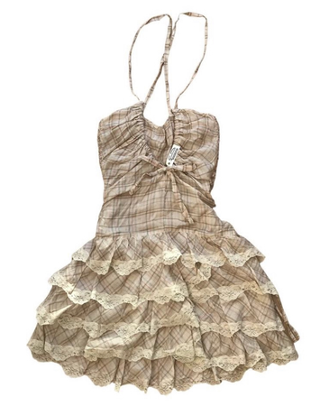 layered halter dress