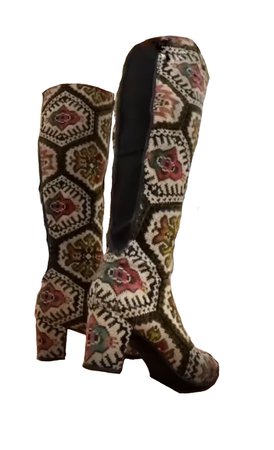 patterned boots