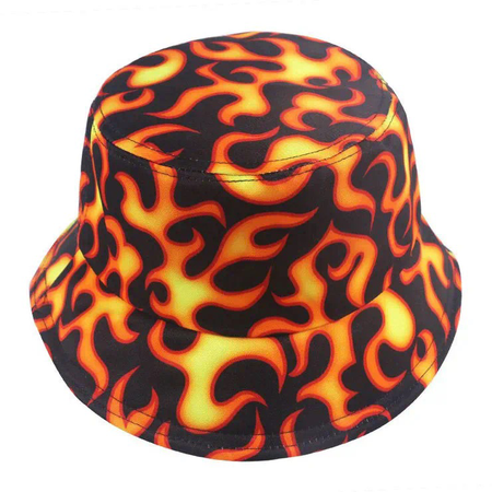 Orange Flame Hat