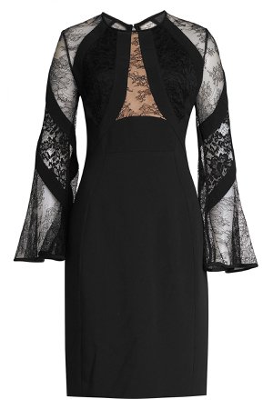 Dress with Cotton, Silk and Lace Gr. FR 36