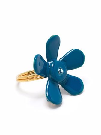 Marni enamelled-flower Ring - Farfetch