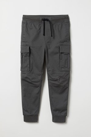 Cargo Pants - Dark gray - Kids | H&M US
