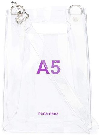 Nana Nana A5 sheer crossbody bag