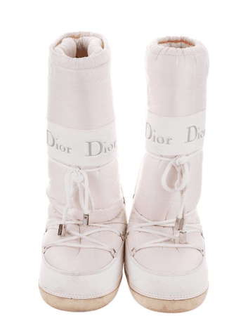 pink dior moon boots