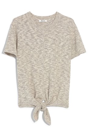 Madewell Knot Front Sweater Tee | Nordstrom