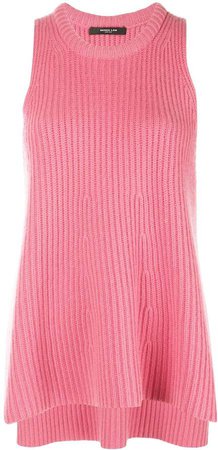 Ribbed A-Line Cashmere Tank