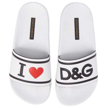 Dolce&gabbana I Love Dg Slide Sandal ($395)