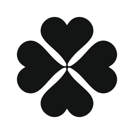 4 leaf clover LUCKIE logo