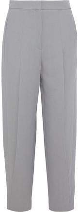 Pleated Stretch-crepe Tapered Pants