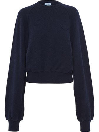 Prada, balloon-sleeve Cashmere Jumper Sweater