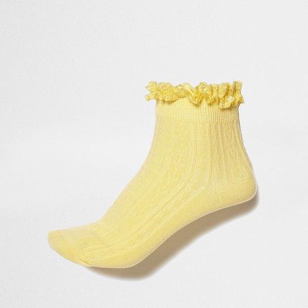 Yellow Frill Sock