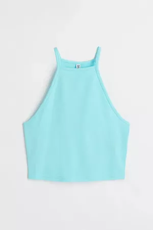 Crop Top - Turquoise - Ladies | H&M US