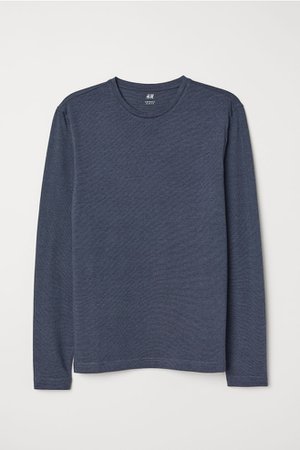 Long-sleeved jersey top